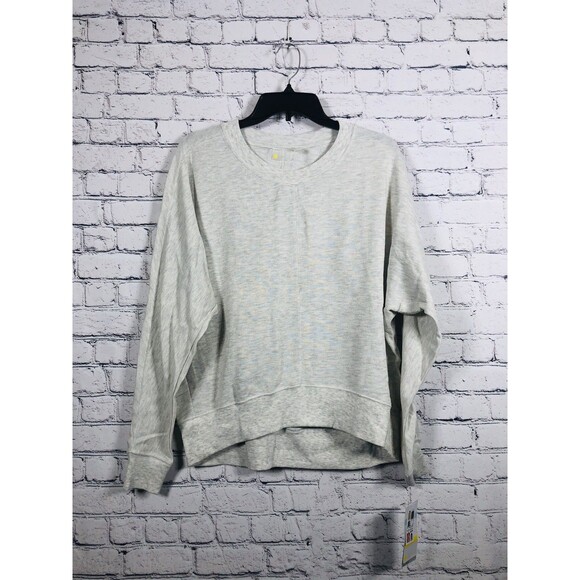 Zella Tops - Zella Womens All Day Oversize soft Crew Neck Pullover High Low Sweatshirt Size S
